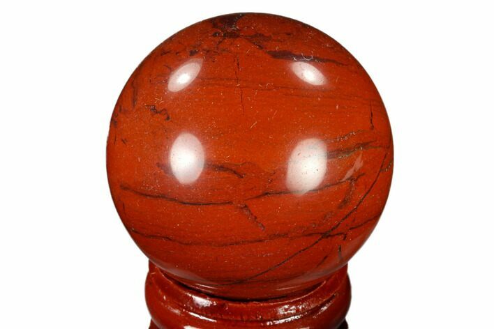 Polished Red Jasper Sphere - Brazil #116024
